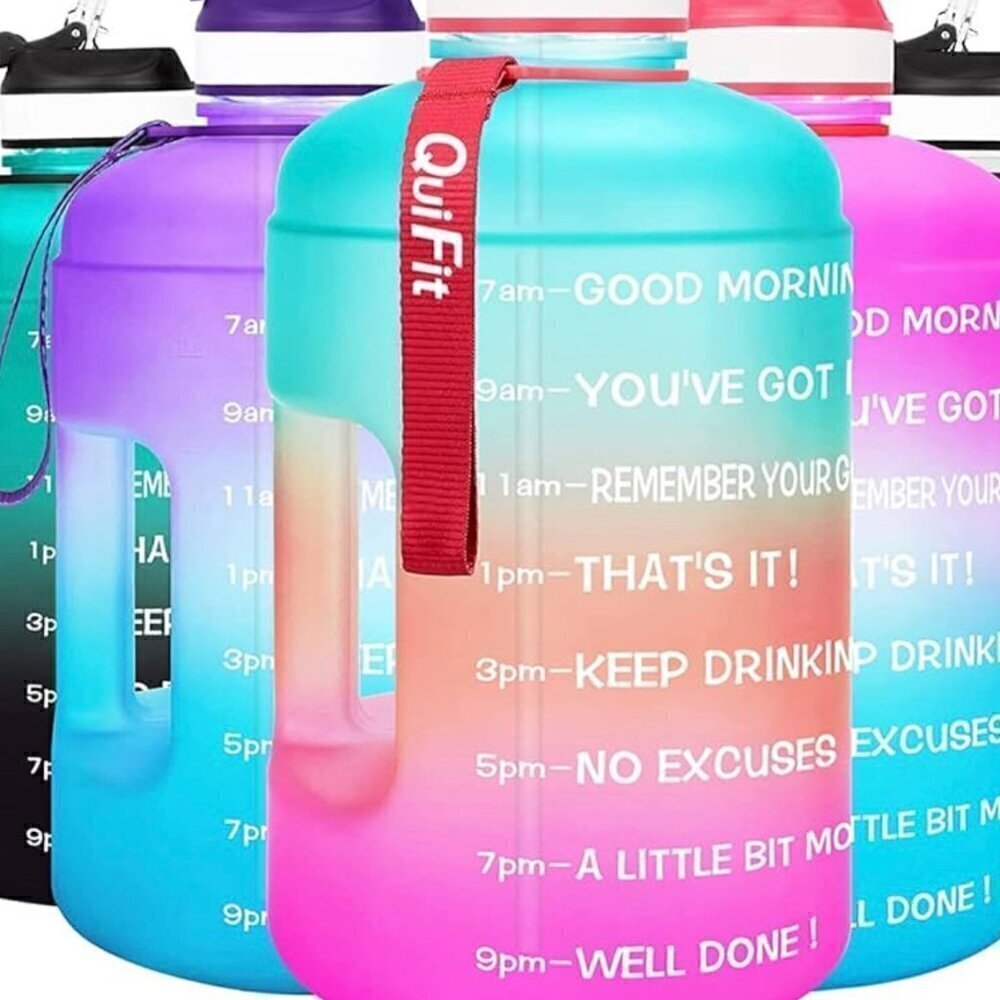 QuiFit Motivational Gallon Water Bottle NWOT